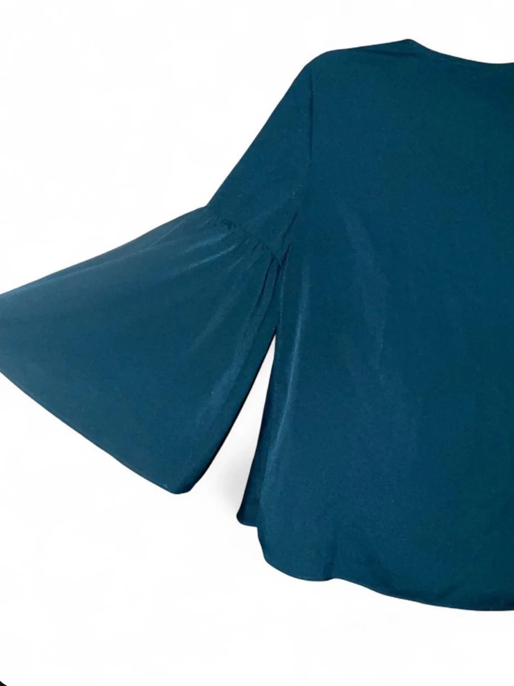 Boden Teal Top Blouse with 3/4 Sleeves Size US 6